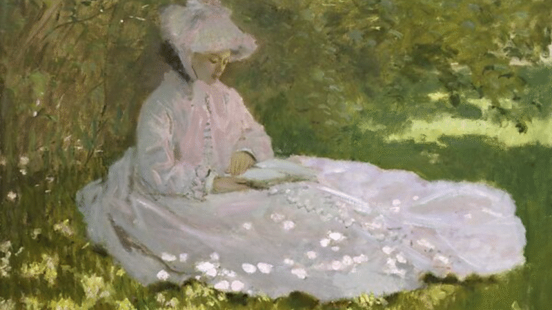 Claude Monet, Springtime (1872), oil on canvas, 50 x 65.5 cm, Walters Art Museum, Baltimore